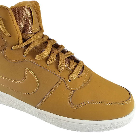 Nike Sneakers Women's 11 Ebernon Wheat Tan Mid High Tops Leather NWT - Picture 11 of 15